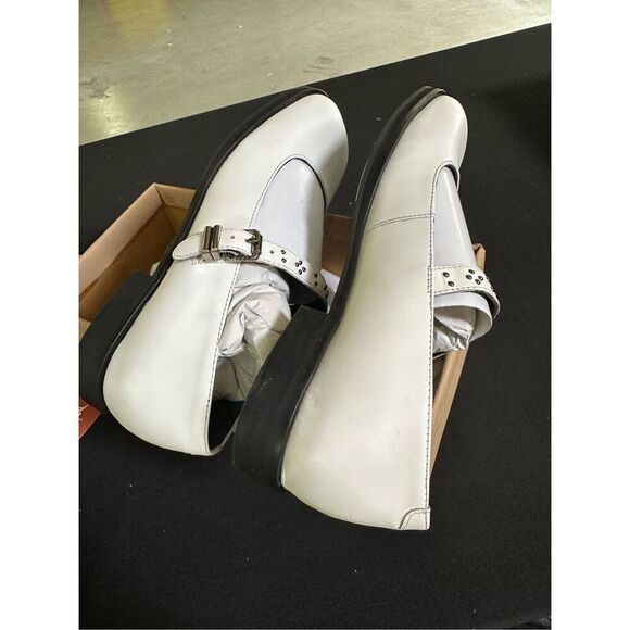 Free People Rumor White Leather Mary Janes 8.5 - Picture 3 of 6